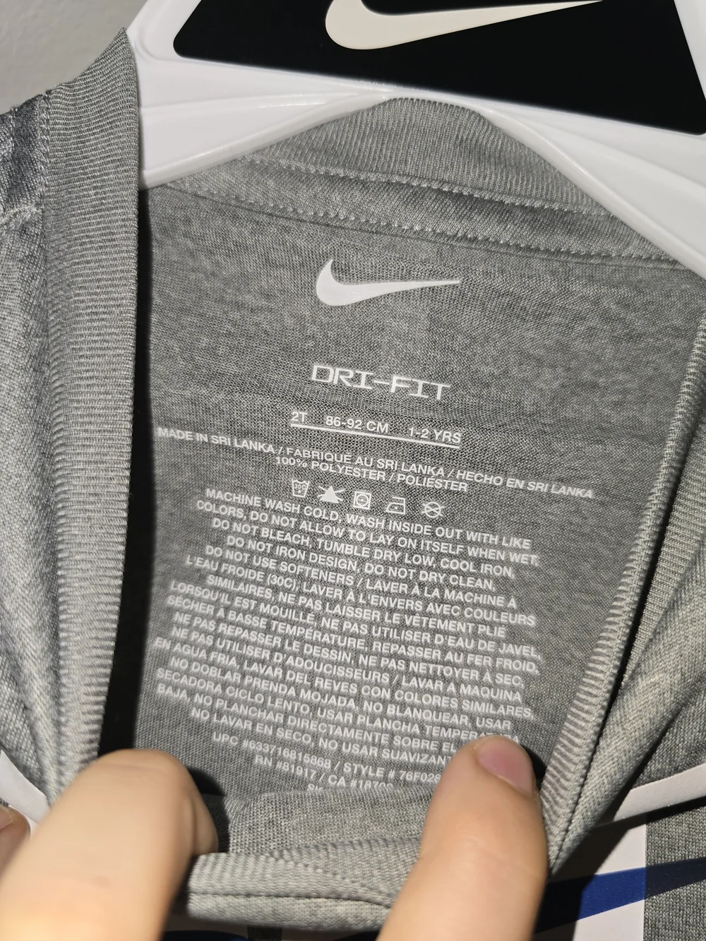 Nike Kids Gray 'All Action' Short Sleeve Tee with Blue Shorts
